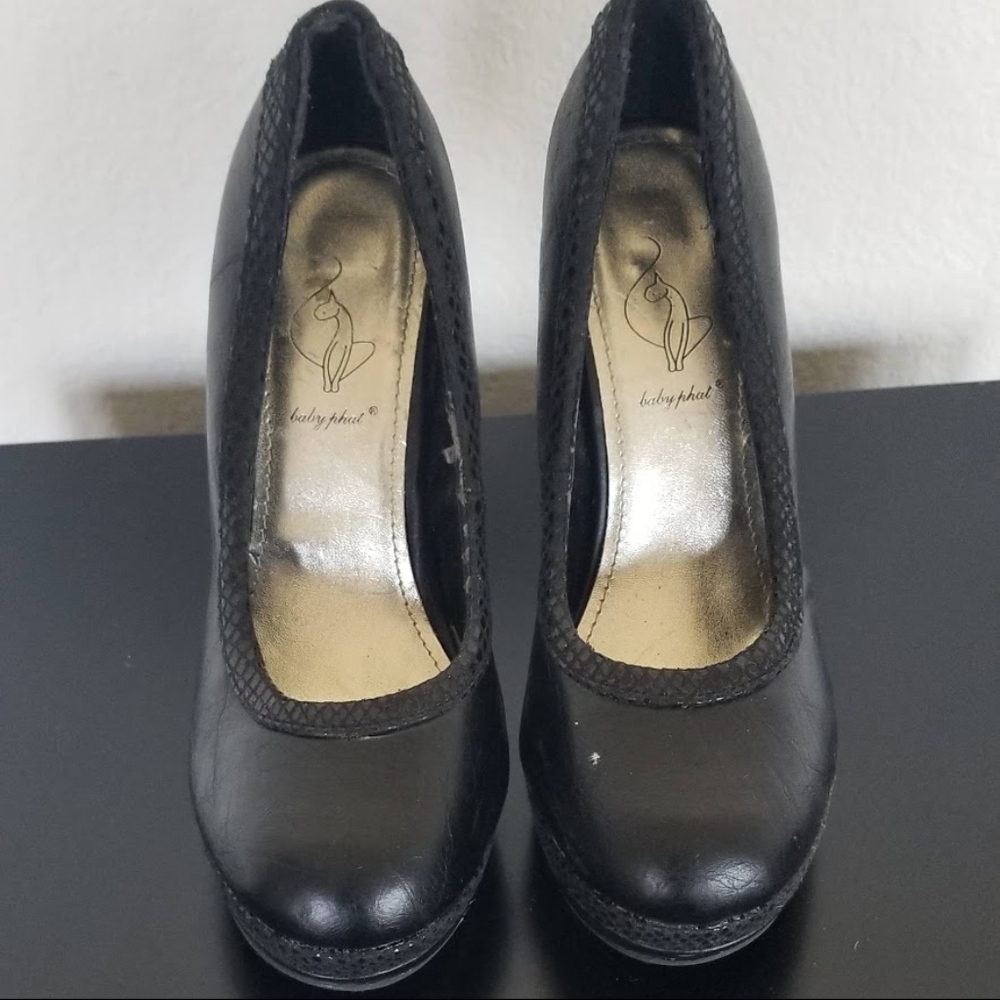 Baby Phat Chance High Heel Platform Pumps Black